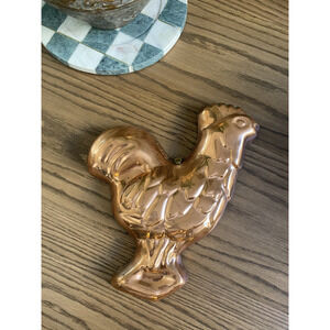 Vintage Copper Mold Rooster Mold Benjamin & Medwin Farmhouse Copper Wall Hanging